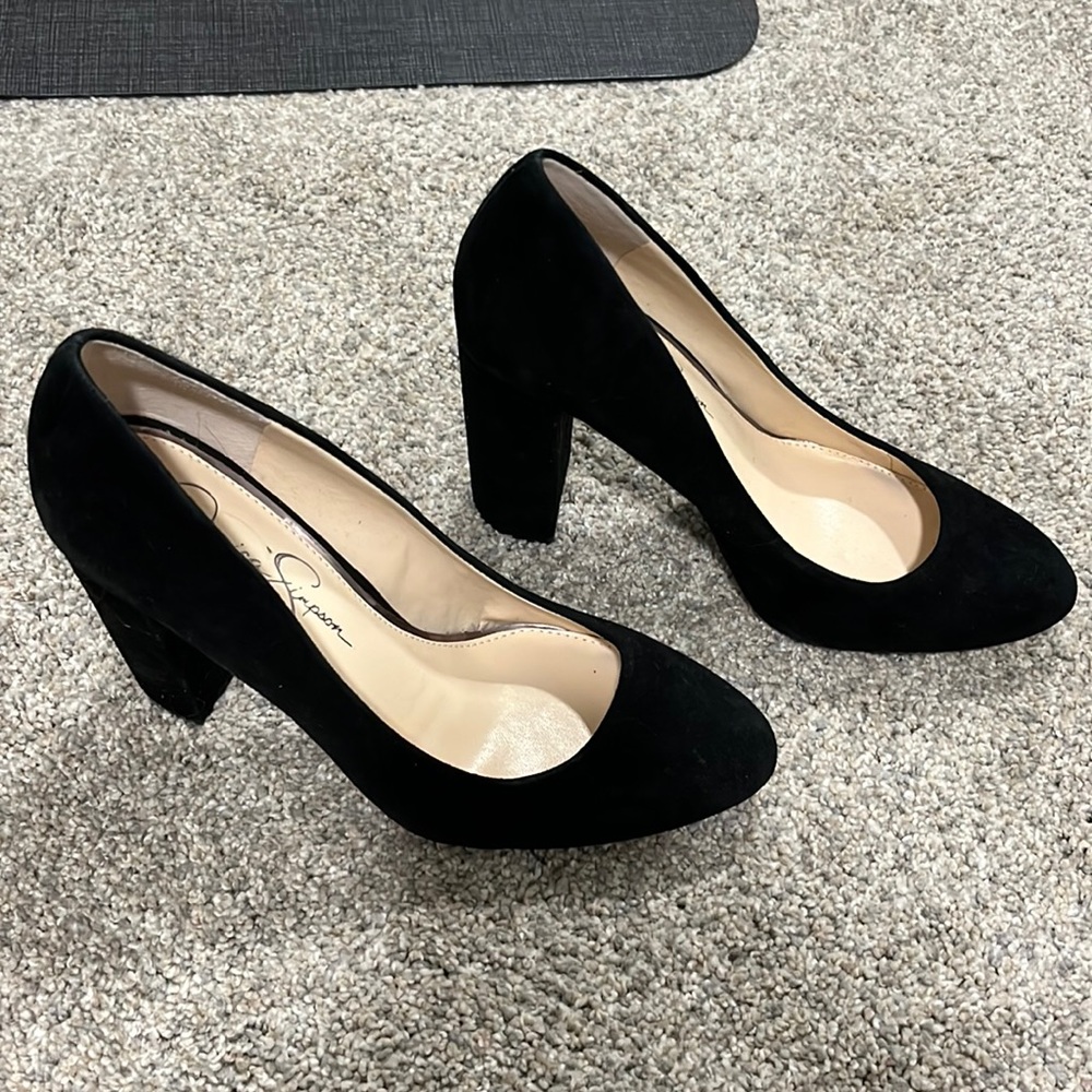Suede Heel